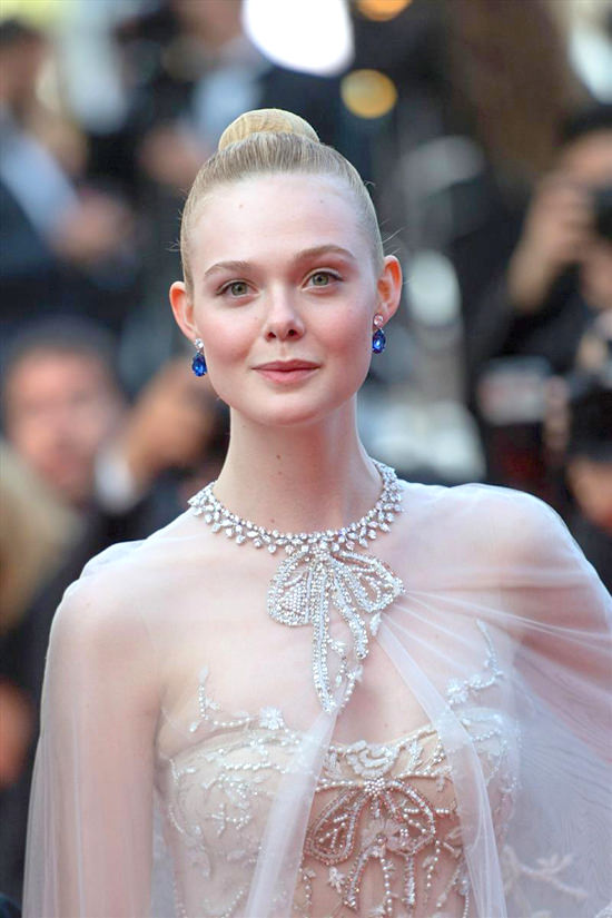 Elle Fanning in Reem Acra at the Cannes Closing Ceremony - Tom + Lorenzo
