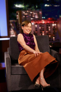"Game of Thrones" Star Emilia Clarke in Martin Grant on "Jimmy Kimmel