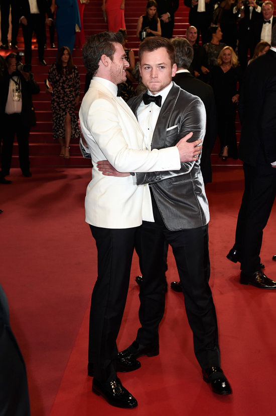 Richard Madden and Taron Egerton at the "Rocketman" Cannes Premie...