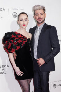 Zac Efron and Lily Collins at the 