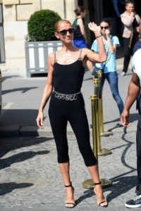 Céline Dion in Chanel Out and About in Paris - Tom + Lorenzo