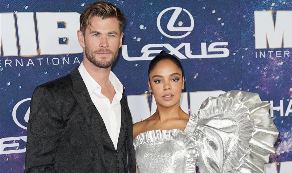 Chris Hemsworth and Tessa Thompson at the "Men in Black: International