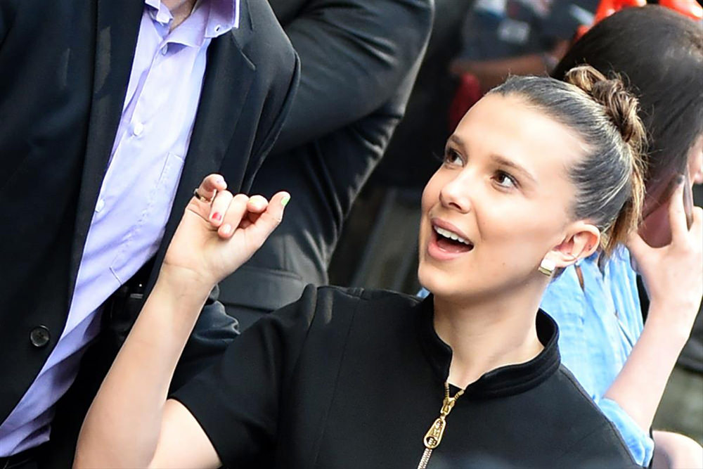 Millie Bobby Brown In Louis Vuitton At TRL