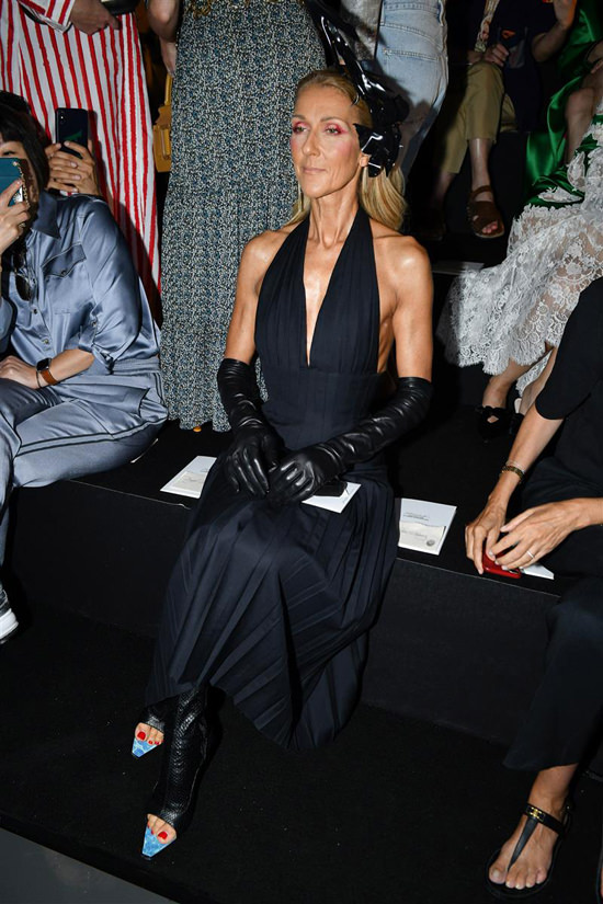 Céline Dion at the Schiaparelli Fashion Show in Paris - Tom + Lorenzo