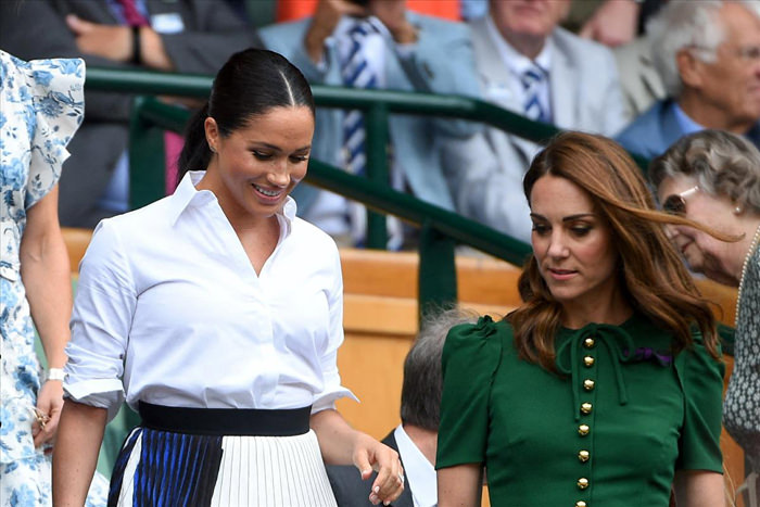 The Duchess of Cambridge, Duchess of Sussex, and Pippa Middleton ...