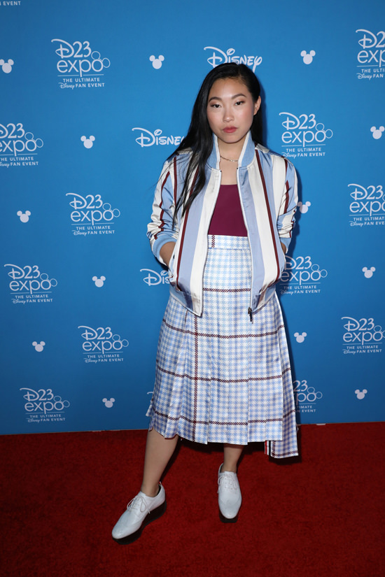 Awkwafina In Thom Browne At The D23 Expo In Or Out Tom Lorenzo 