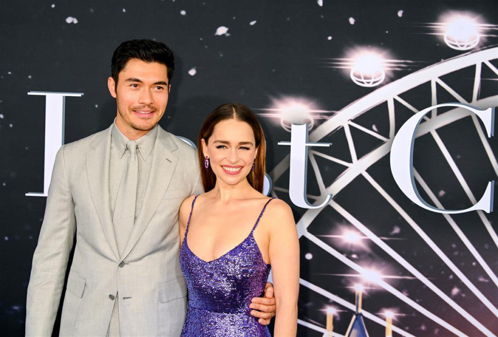 Henry Golding and Emilia Clarke at the 