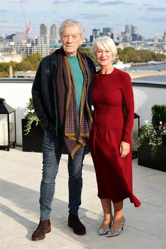 Ian McKellen and Helen Mirren at “The Good Liar” London Photocall - Tom ...