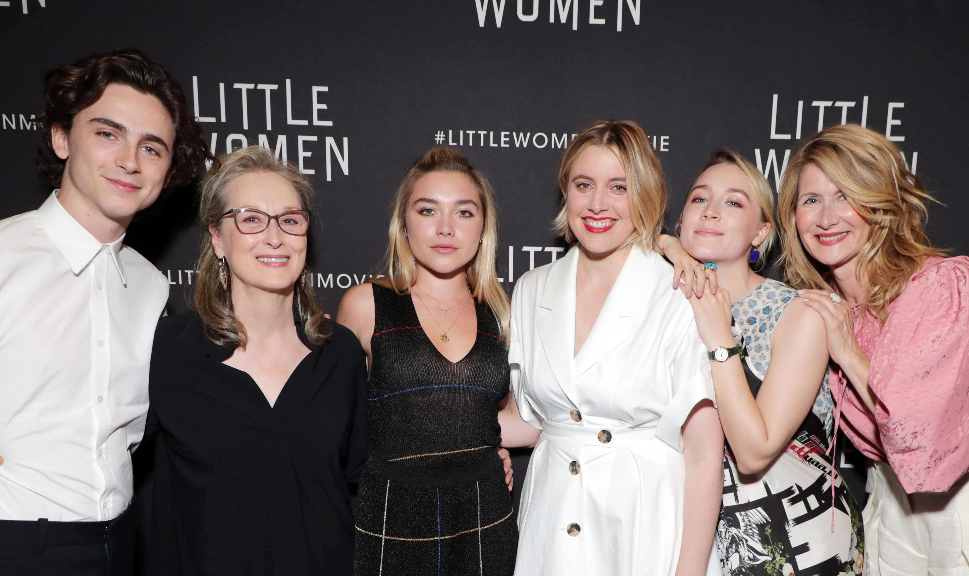 Timothée Chalamet, Meryl Streep, Florence Pugh, Greta Gerwig, Saoirse