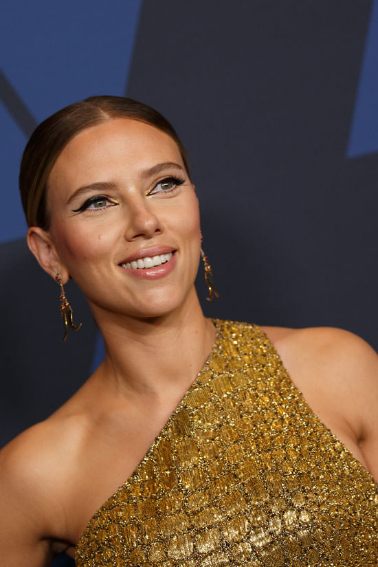 2019 Governors Awards: Scarlett Johansson in Celine - Tom + Lorenzo