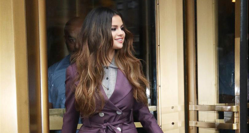 Selena Gomez: Jacket – Givenchy Purse – Prada
