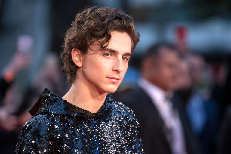 Timothée Chalamet in Louis Vuitton at 