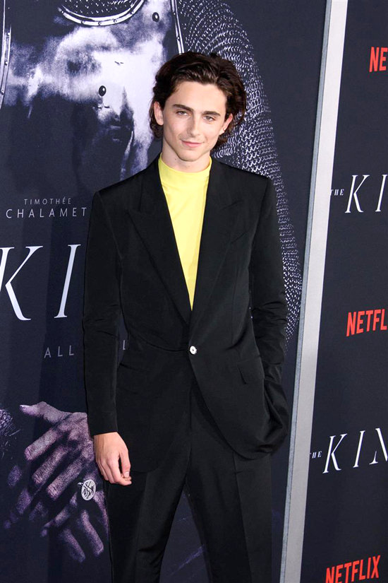 Timothée Chalamet in Givenchy at 