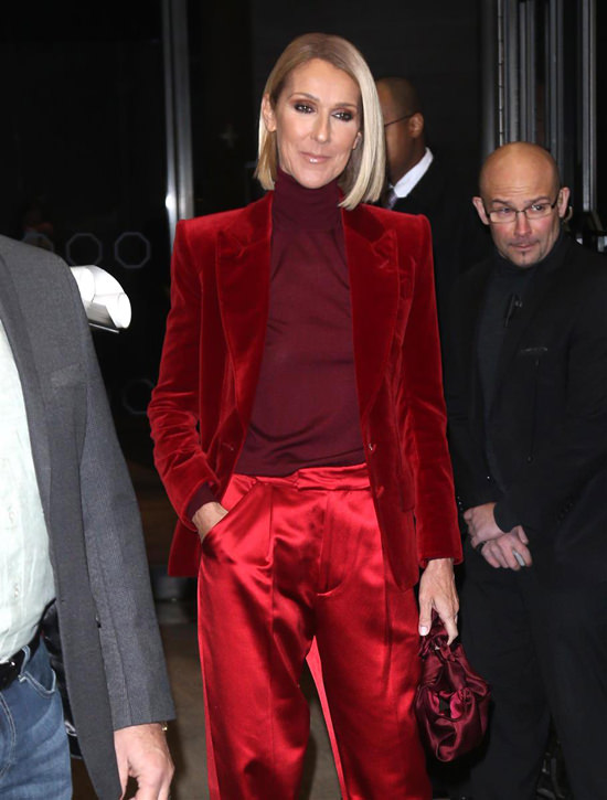 Style File: Céline Dion Out and About in NYC in Tom Ford and Ronald van ...