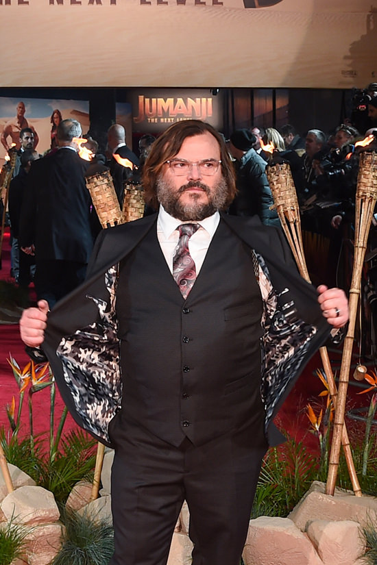 Photo: Jack Black and Thomas William Black attend the Jumanji