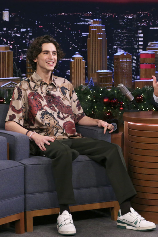 Timothée Chalamet's silly little hat is hot-off-the runway