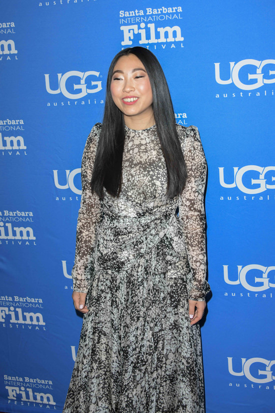 Awkwafina in Giambattista Valli at the Santa Barbara International Film ...