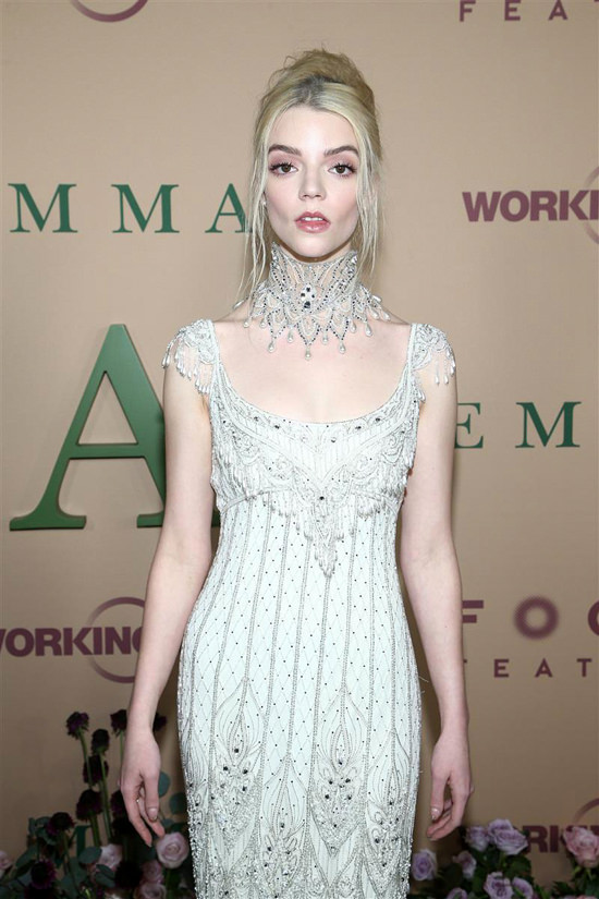 Anya Taylor-Joy Wore A Vintage Wedding Dress To The 'Emma