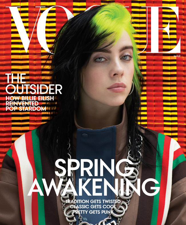 Billie Eilish Covers Vogues March Issue Tom Lorenzo