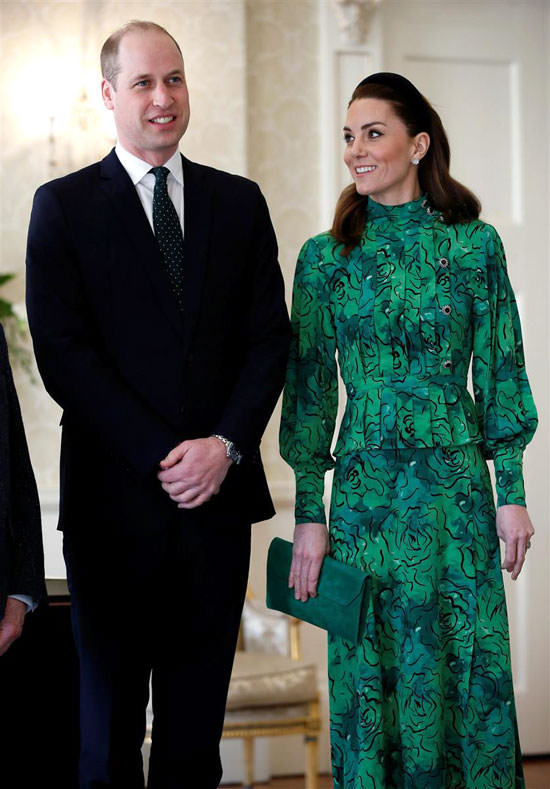 Bill and Cathy Cambrige Wear ALL the Green in Dublin - Tom + Lorenzo