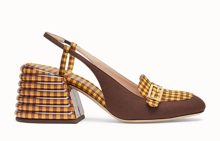 fendi promenade ff flat leather sandals