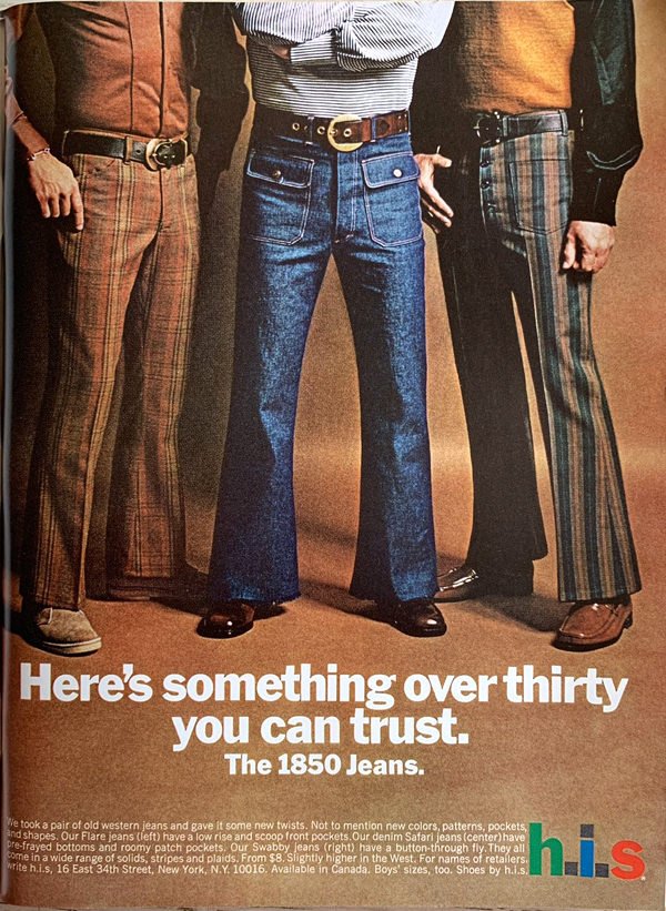 1970s Longjohns Mens Pants Fashion Underwear Advertising Postcard