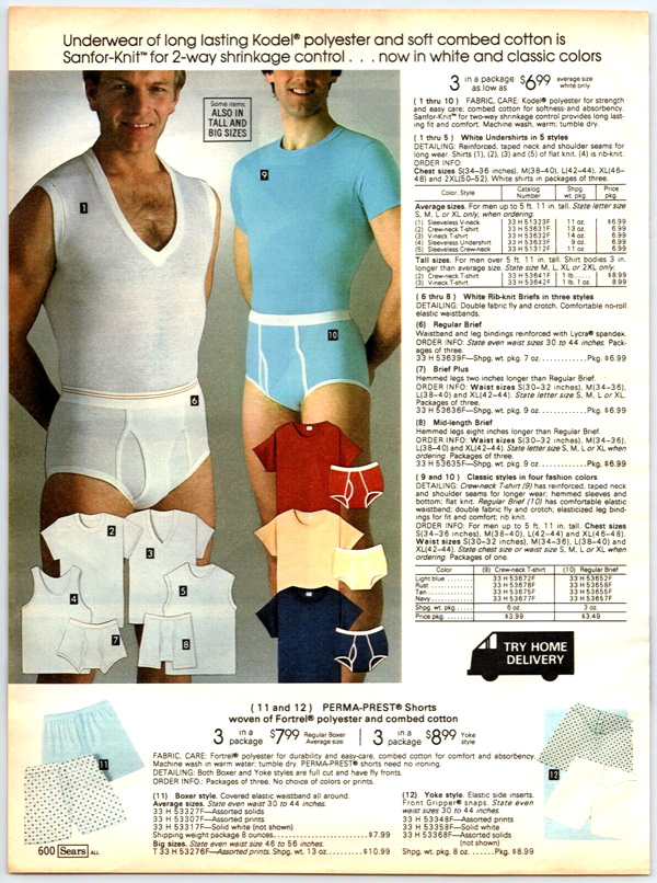 vintage men underwear