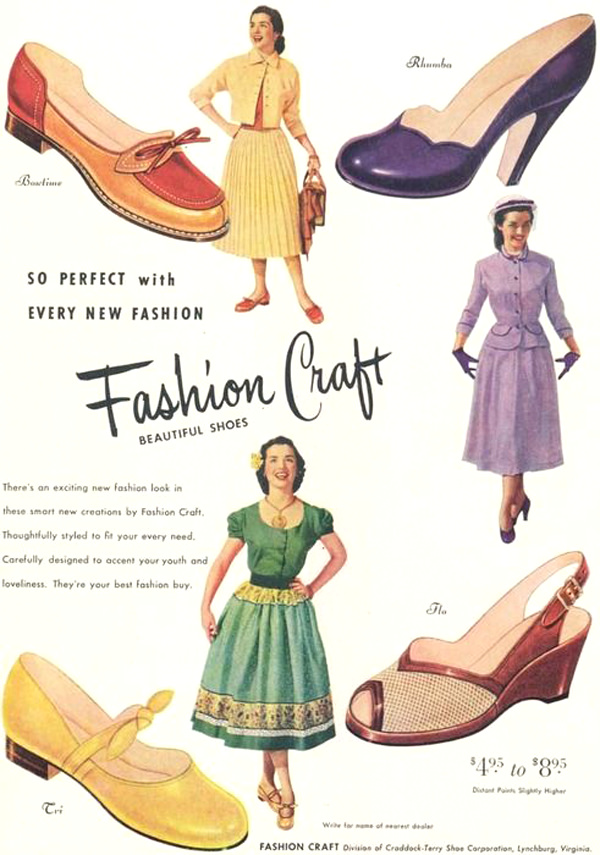 The 1950s-fashion accessories-high heel shoes, 1957, Mo