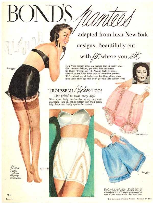 1954 Vintage Maidenform Bra Ad ~ Living Doll
