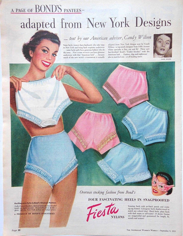 Женское белье 40-х-50-х годов.