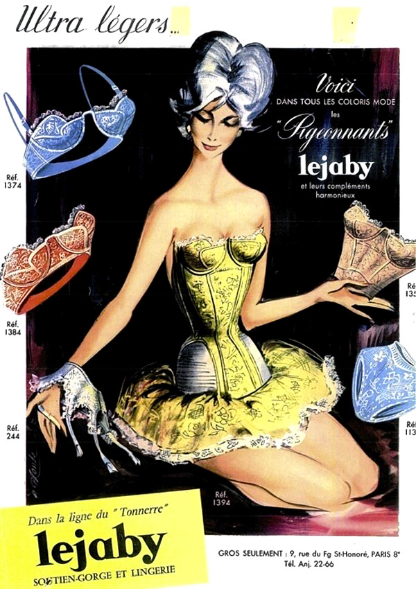 Vintage Ads: Ligne underwear, 1950s