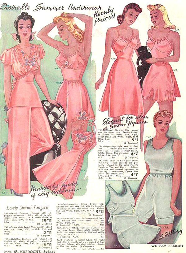 Vintage advertising print Fashion Ad Underwear Hanro of Switzerland NYC  sheer