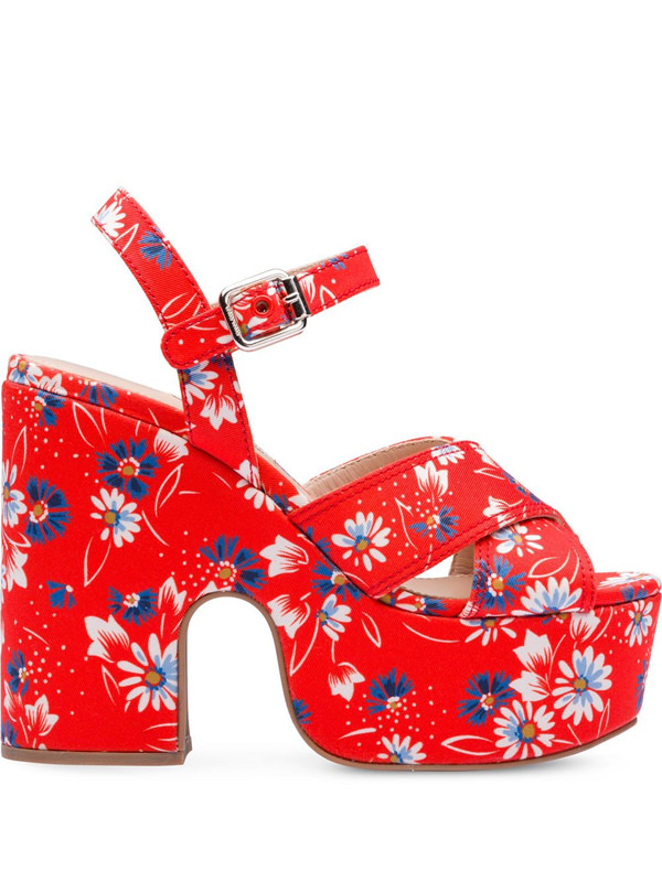 Yea or Nay: Miu Miu Floral Gabardine Sandals - Tom + Lorenzo