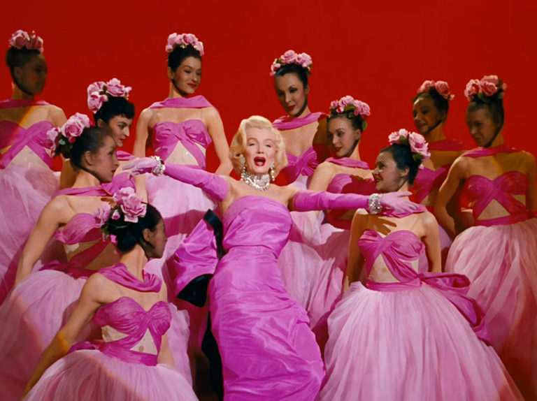 One Iconic Look Marilyn Monroe S Pink Diamonds Are A Girl S Best Friend Gown In Gentlemen