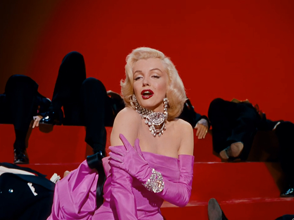 Marilyn Monroe Red Dress Gentlemen Prefer Blondes