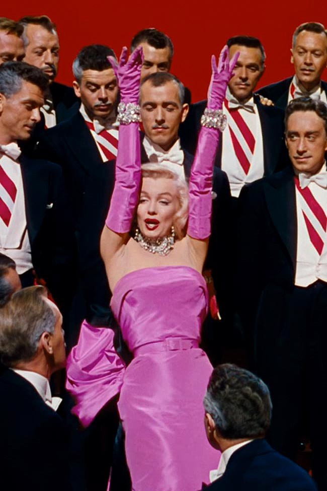 One Iconic Look Marilyn Monroe Gentlemen Prefer Blondes Costumes Fashion Tom Lorenzo Site 8 