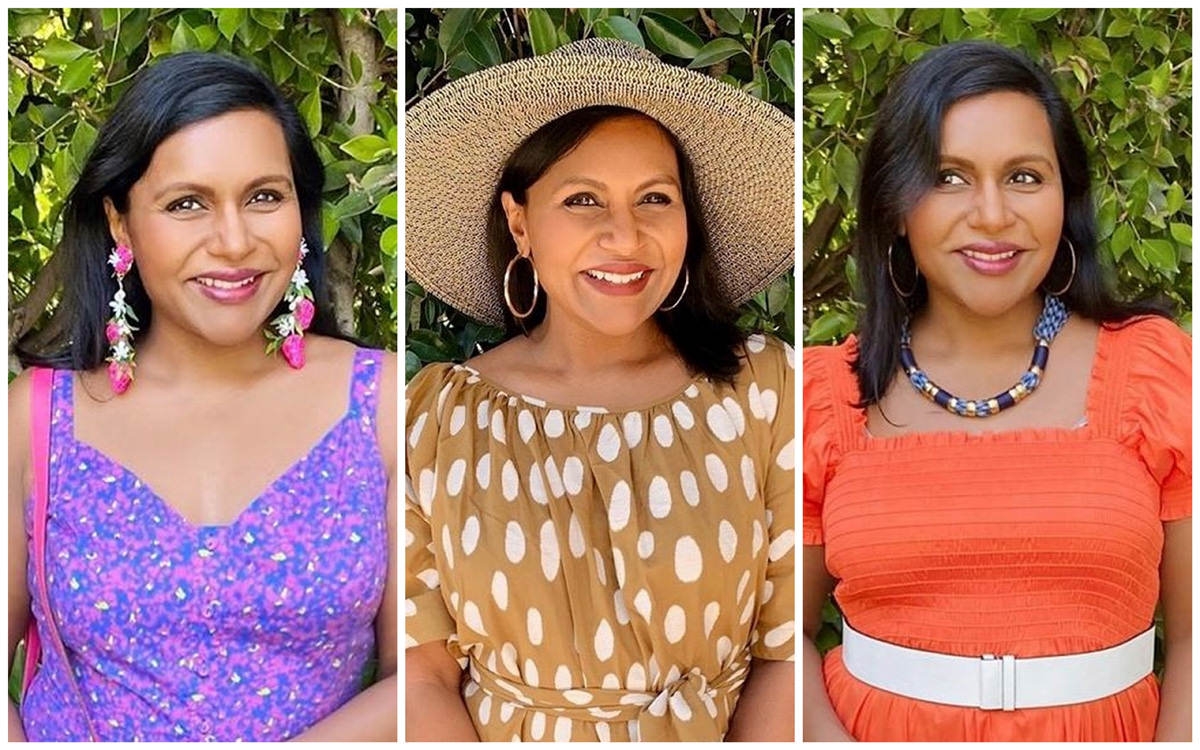 WERQ From Home: Mindy Kaling in Tanya Taylor, Mara Hoffman and Tory Burch -  Tom + Lorenzo