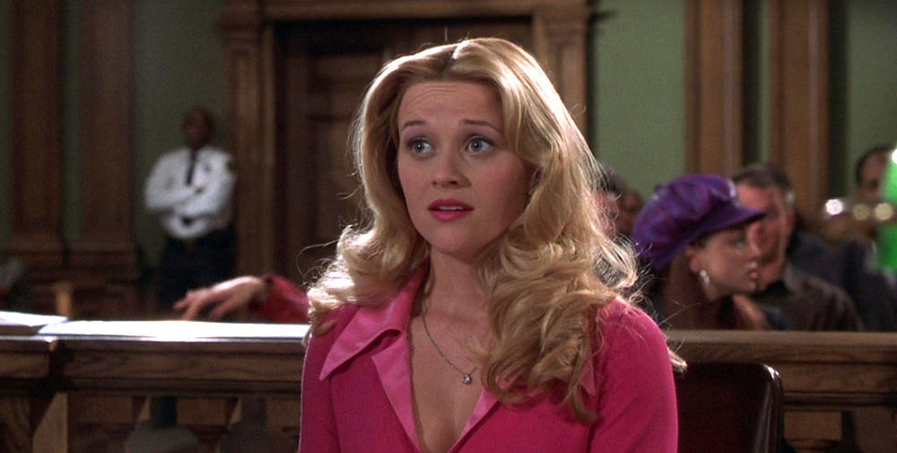 One Iconic Look Reese Witherspoon S Pink Courtroom Dress In “legally Blonde” 2001 Tom Lorenzo