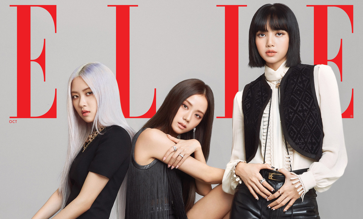 ELLE Magazine (US) on X: BLACKPINK in your area and on the cover of ELLE!  For our October issue, the biggest girl group in the world—Lisa, Jennie,  Rosé, and Jisoo—take us inside