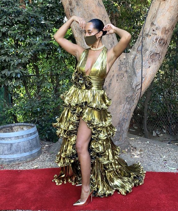 Emmy Awards 2020: Tracee Ellis Ross in Alexandre Vauthier Couture: IN ...