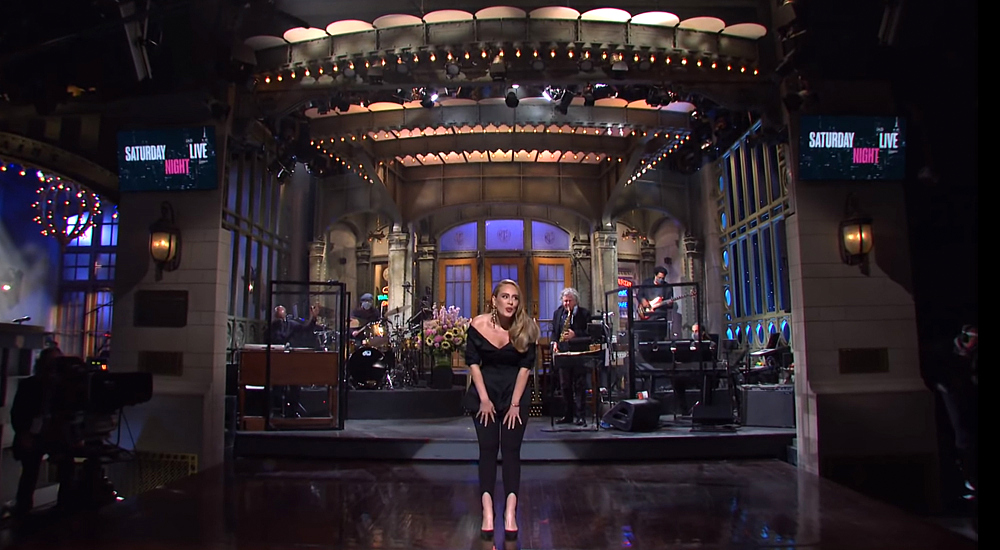 Adele Wore Brock Collection, Valentino & Acne Studios Hosting Saturday  Night Live - Red Carpet Fashion Awards