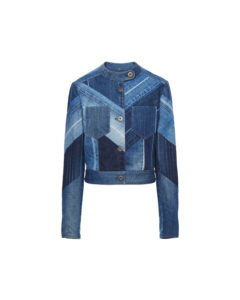 Yea or Nay: Prada Herringbone Patchwork Denim Jacket and Skirt - Tom ...