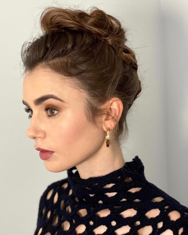 Lily Collins Promotes Mank' in Chanel and Emporio Armani - Tom + Lorenzo