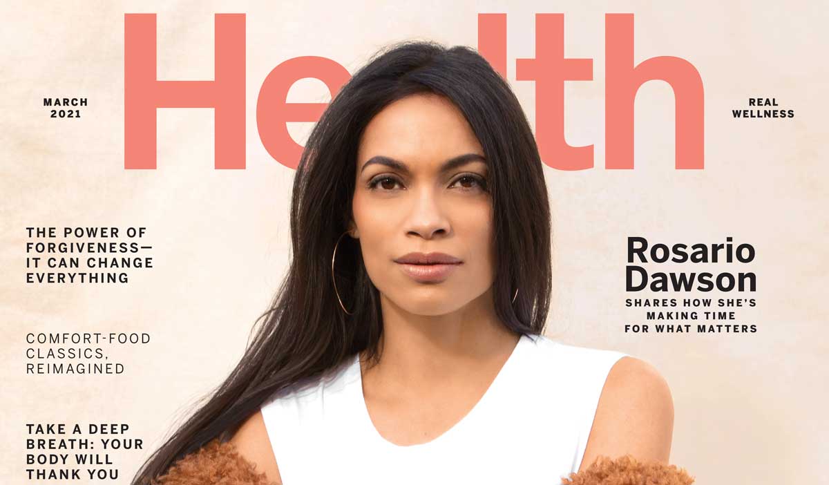 Rosario Dawson Covers Health's March Issue Tom + Lorenzo