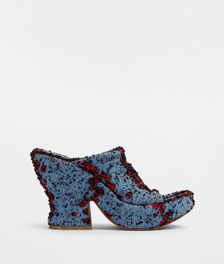 Bottega Veneta Croc-Embossed Wedge Mules 85 | Harrods US