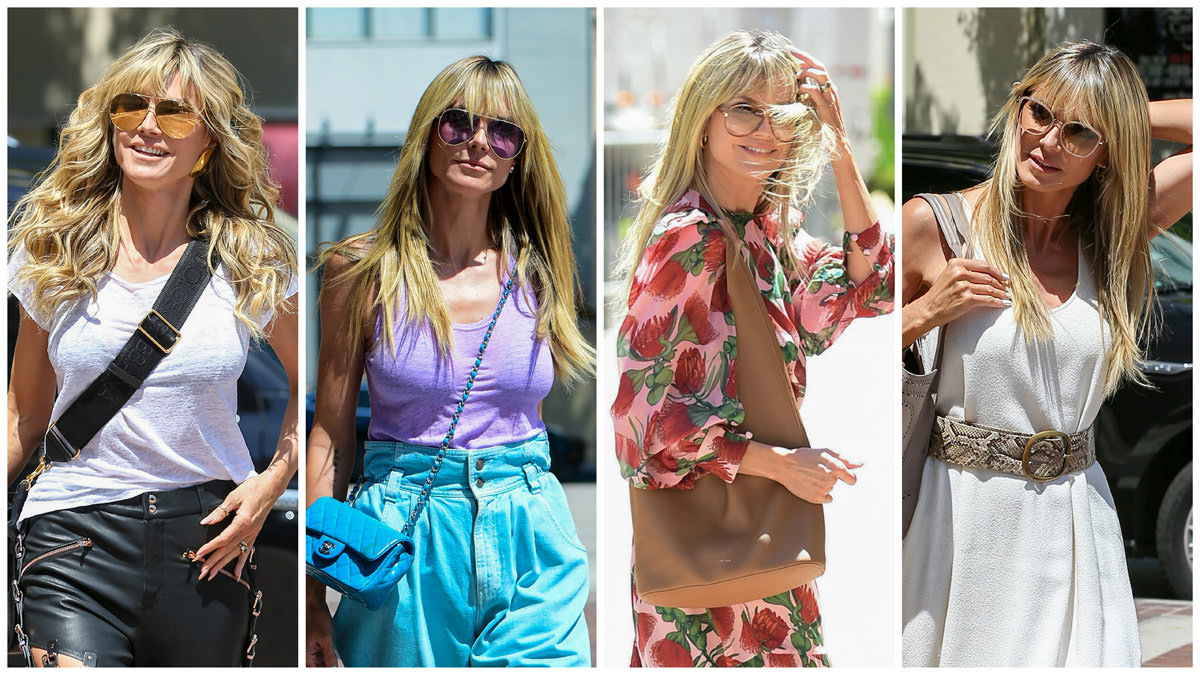 Heidi Klum Carries the Gucci Aphrodite Shoulder Bag on a Romantic Summer  Date Night – WWD