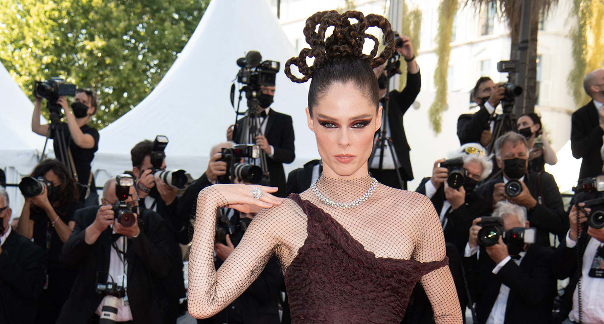 Cannes 2021: Coco Rocha in Dior Couture at the “'Aline, The Voice