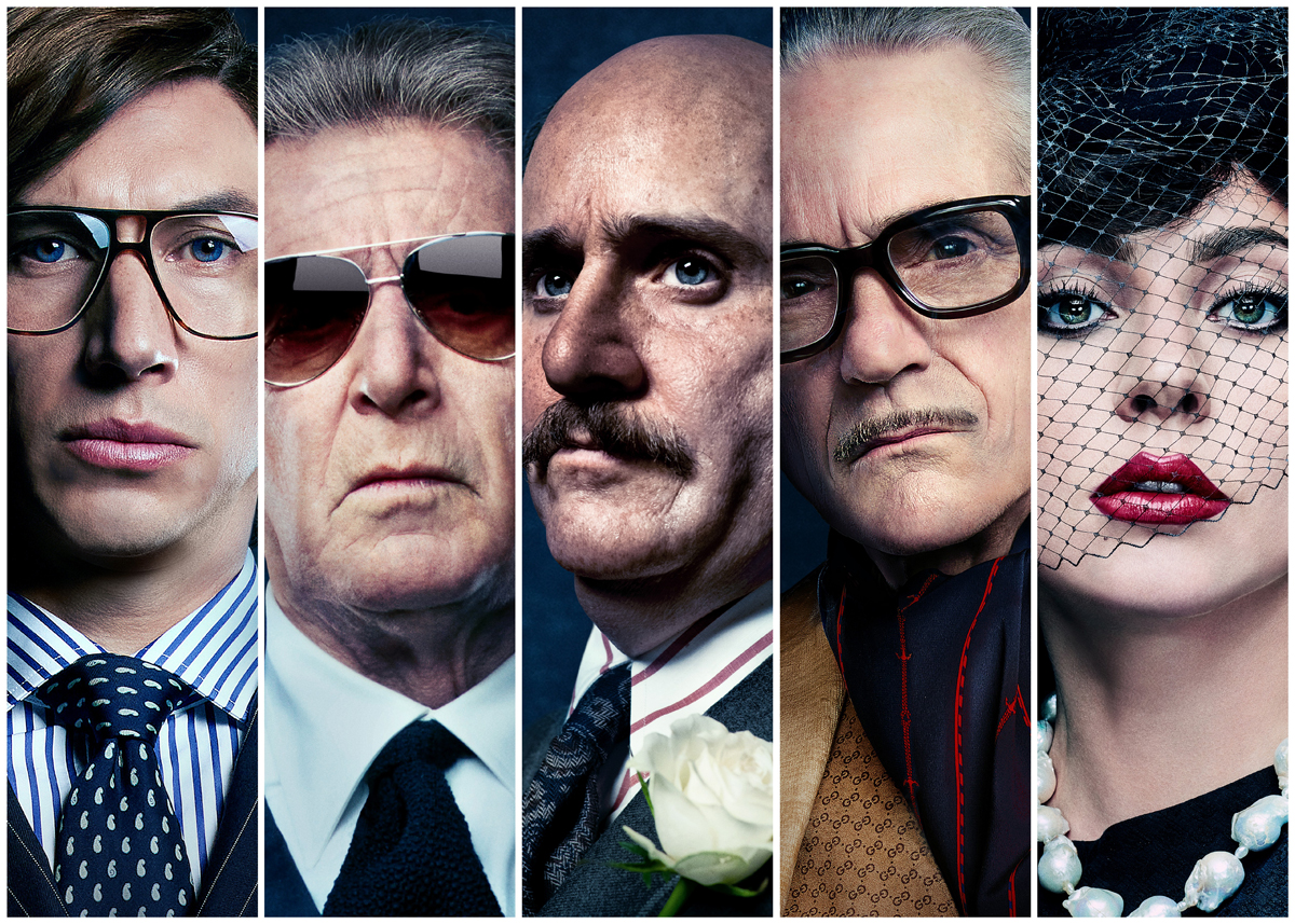 The "House of Gucci" Character Posters with Adam Driver, Al Pacino, Jared Leto, Jeremy Irons & Lady Gaga - Tom +