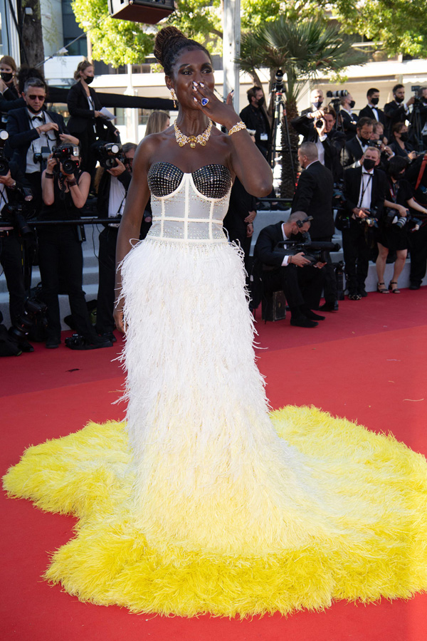 Cannes Jodie Turner-Smith in Gucci at the "Stillwater" Premiere Tom Lorenzo