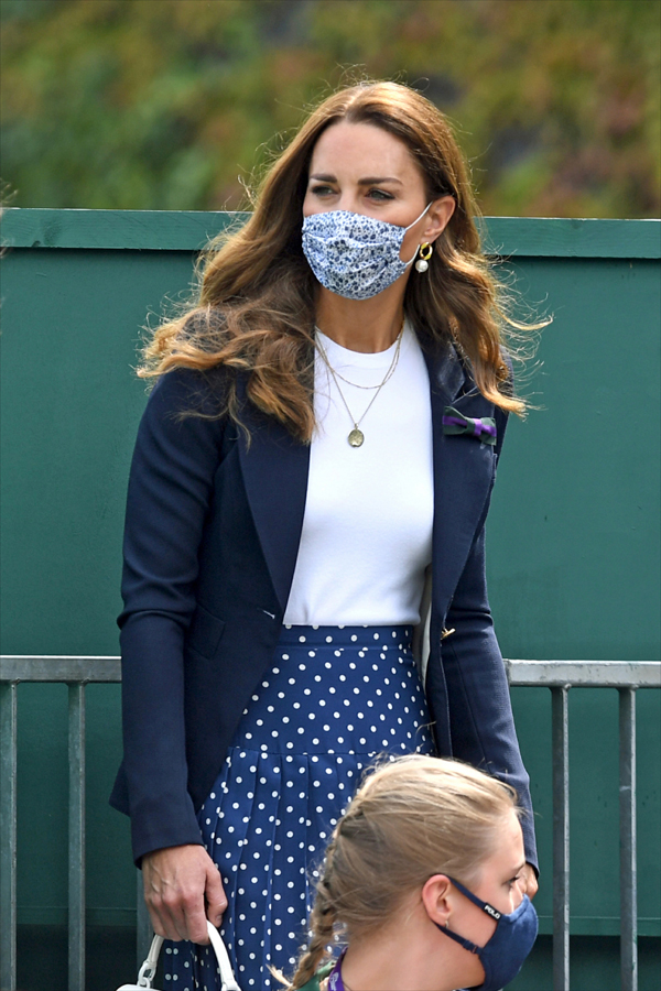 Cathy Cambridge at Wimbledon in Smythe and Alessandra Rich - Tom + Lorenzo